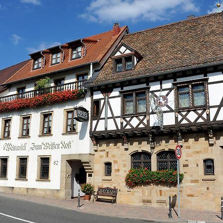 Weinkastell Zum Weissen Ross Hotel Kallstadt Esterno foto